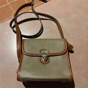Vintage Dooney and Burke Brown Leather Crossbody Bag